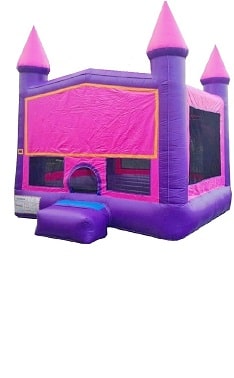 Pink and Purple Castle Bounce House