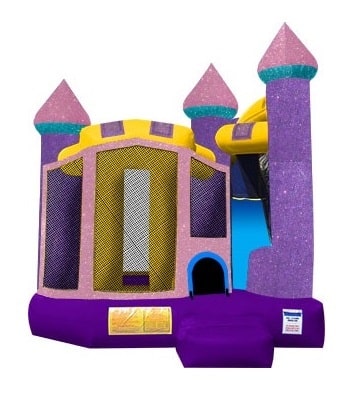 Glitter Castle Slide Bouncer Rentals