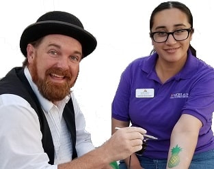 Airbrush Tattoo Artist Service | BOUNCE HOUSE HIRE